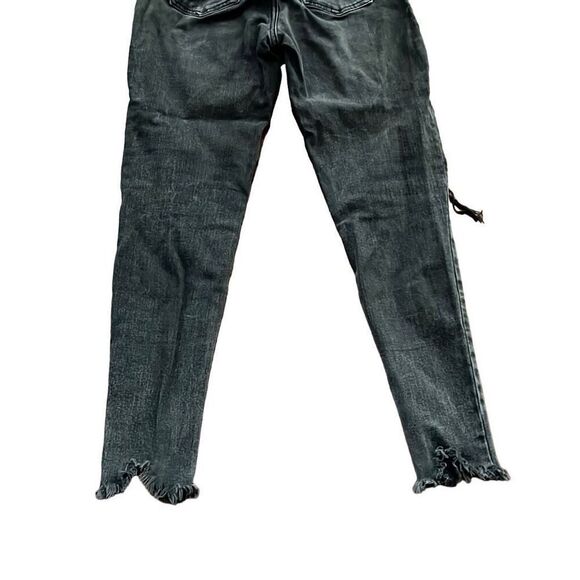 Wild fable black denim raw hem skinny ankle jeans - Picture 4 of 6